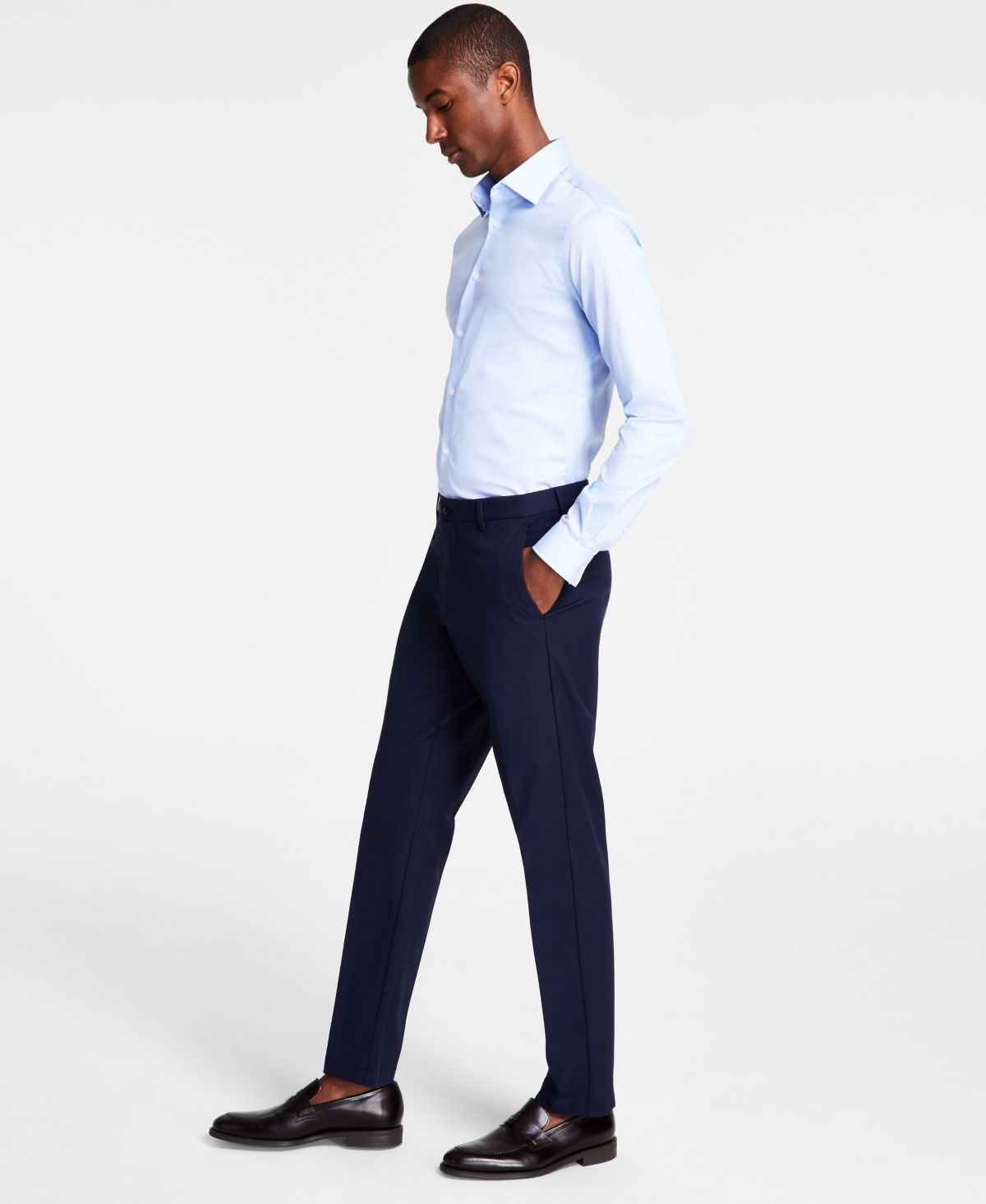 Michael Kors Men&#39;s Classic Fit Cotton Stretch Performance Pants - Navy