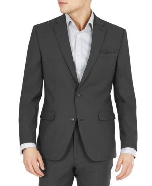 Bar Iii Men&#39;s Slim-Fit Wool Suit Jacket, - Charcoal