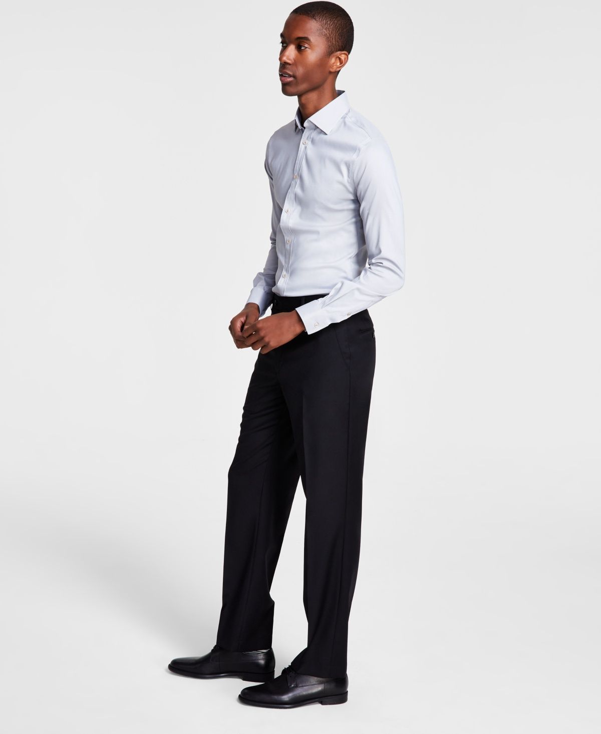 Michael Kors Mens Classic-Fit Wool-Blend S Black 29x30