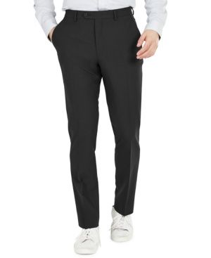 Bar III Mens Slim-Fit Solid Suit Pant Black 38x32