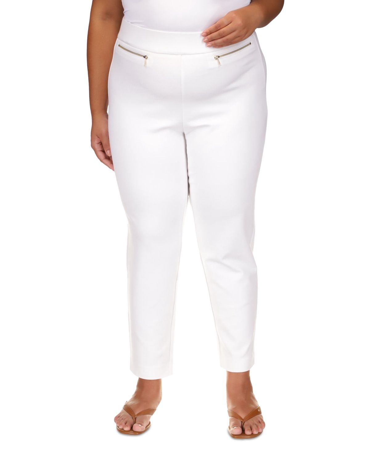 Michael Michael Kors Plus Size High-Rise Pull-on Pants