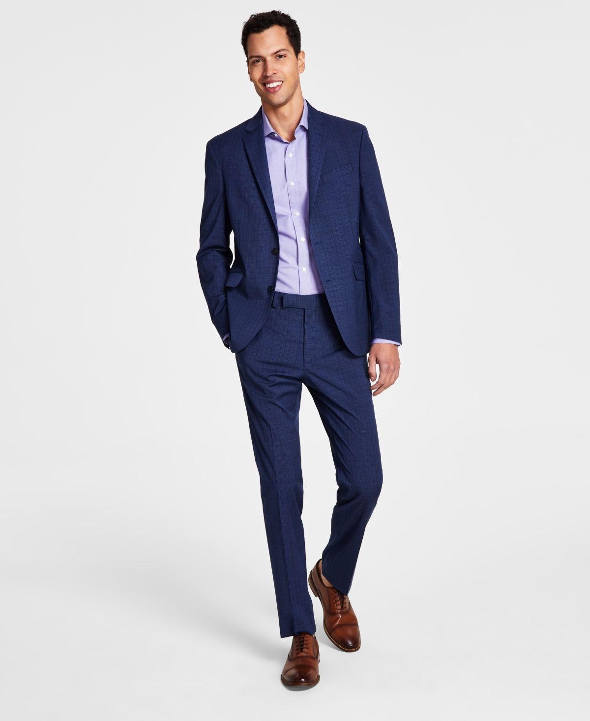 Kenneth Cole Reaction Men&#39;s Slim-Fit Suits Jacket- Navy