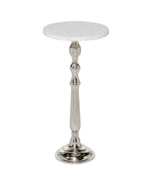 Traditional Accent Table - Silver-Tone