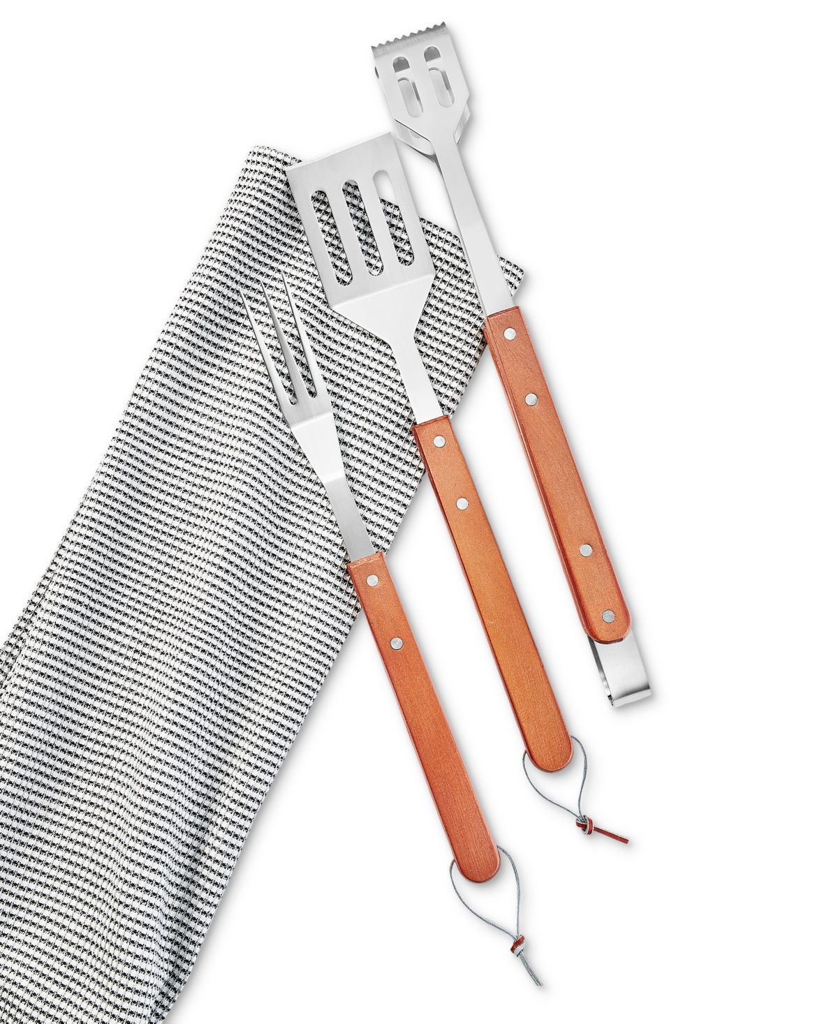 The Cellar Farm Fresh Bbq 3 Piece Wood Tool Set,