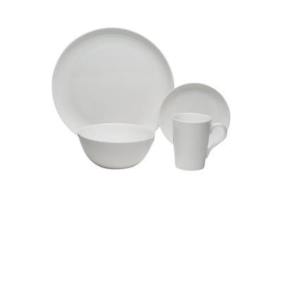 Red Vanilla Pure Vanilla 16-piece Coupe Dinner Set - White (missing one dinner plate)