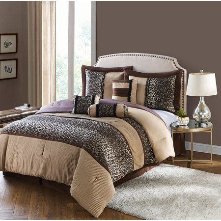 Grand Avenue Leopard Print 7-Piece Comforter Set