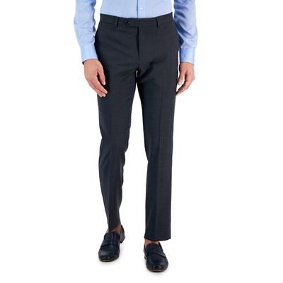 Tommy Hilfiger Modern Fit Twill Men&#39;s Suit Separates Pants Charcoal Twill - Size: 38W X 32L