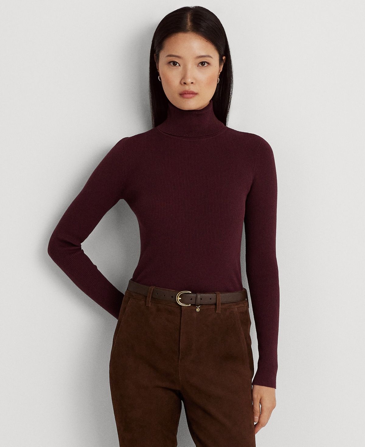 Lauren Ralph Lauren Turtleneck Sweater - Vintage Burgundy