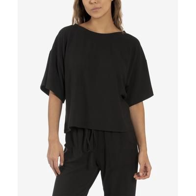 Midnight Bakery Womens Annika Lounge Solid Ha Black Small