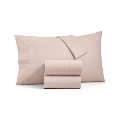Charter Club Sleep Luxe Solid Cotton Flannel 4-Pc. Sheet Set, Full, - Petal