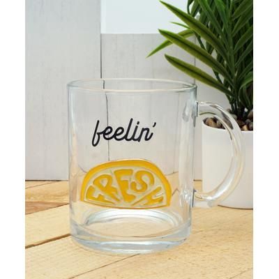 Tmd Holdings Feeling Fresh Lemon Mug, 18 Oz  Yellow