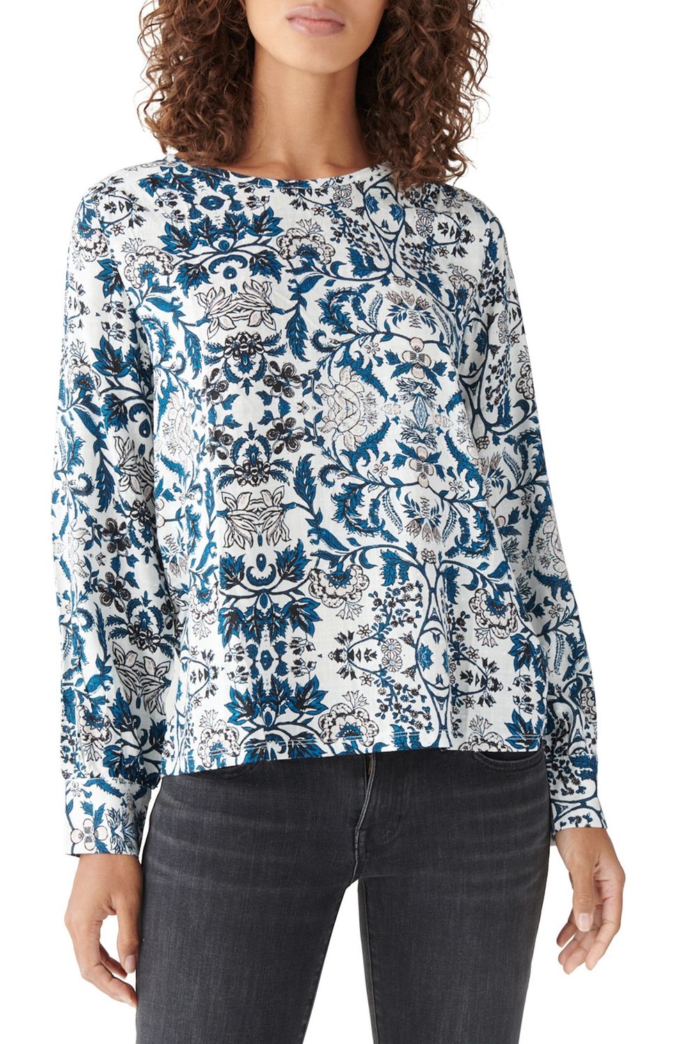 Lucky Brand Printed Knit Top