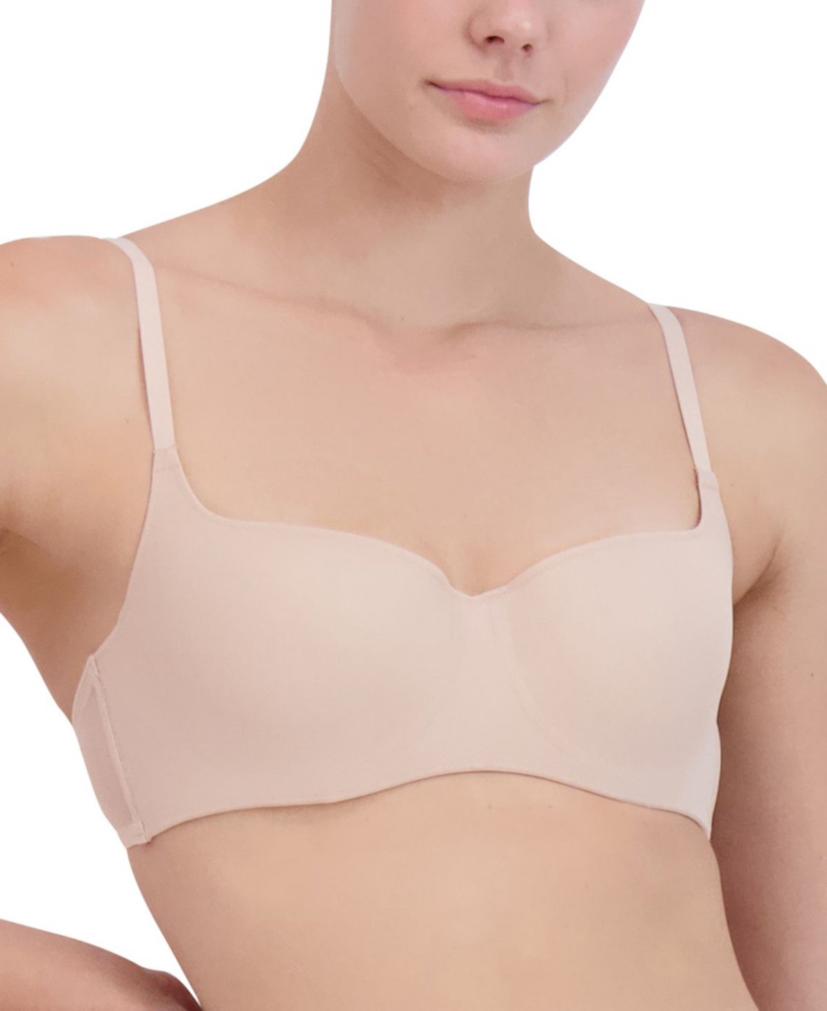 Steve Madden Women&#39;s Mesh Balconette Bra SM11851 - Rose Dust