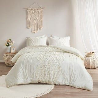 Closeout! Madison Park Margot 3-Pc. Comforter Set, King/California King - White