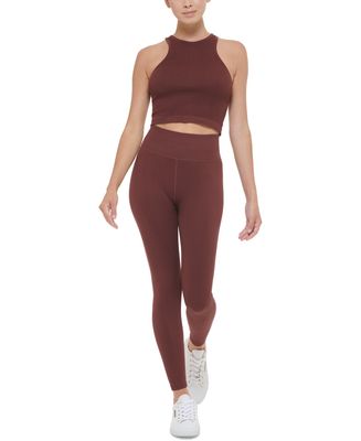 Calvin Klein Performance Women&#39;s Cropped Top - Bitter Chocolate