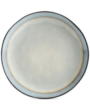 Laurie Gates 13 Inch Crackle Round Stoneware Serving Plate in Blue
