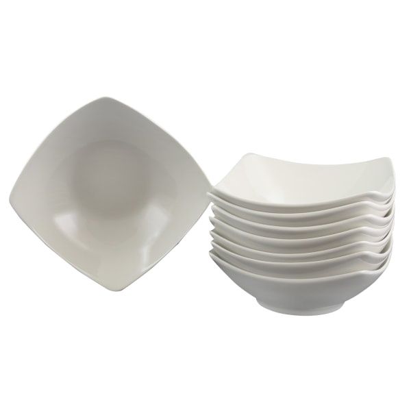 Zen Buffetware White Square Bowls (Set of 8)