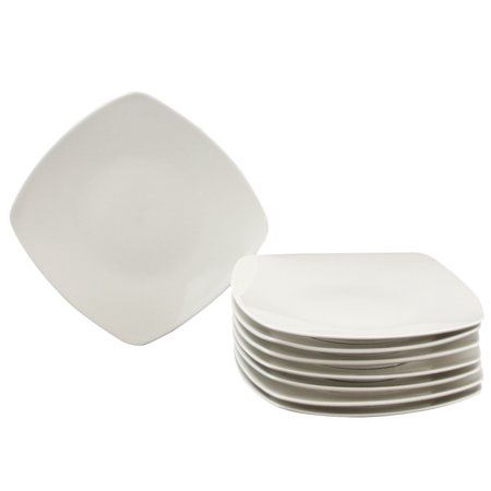 Gibson Zen Buffetware 10.75 in. Dinner Plate Set White 108041.08 | Quill