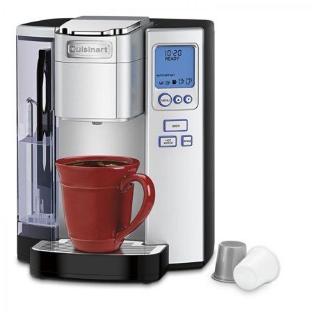 Premium Programmable Silver Single Serve Coffee Maker
