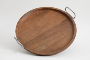 Laurie Gates Wood Tray with Handles