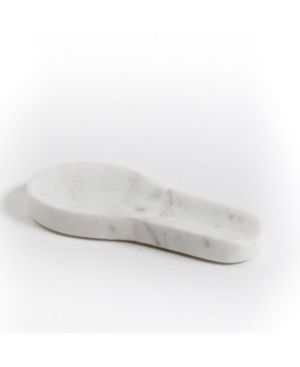 White Marble Spoon and Cooking Utensil Rest