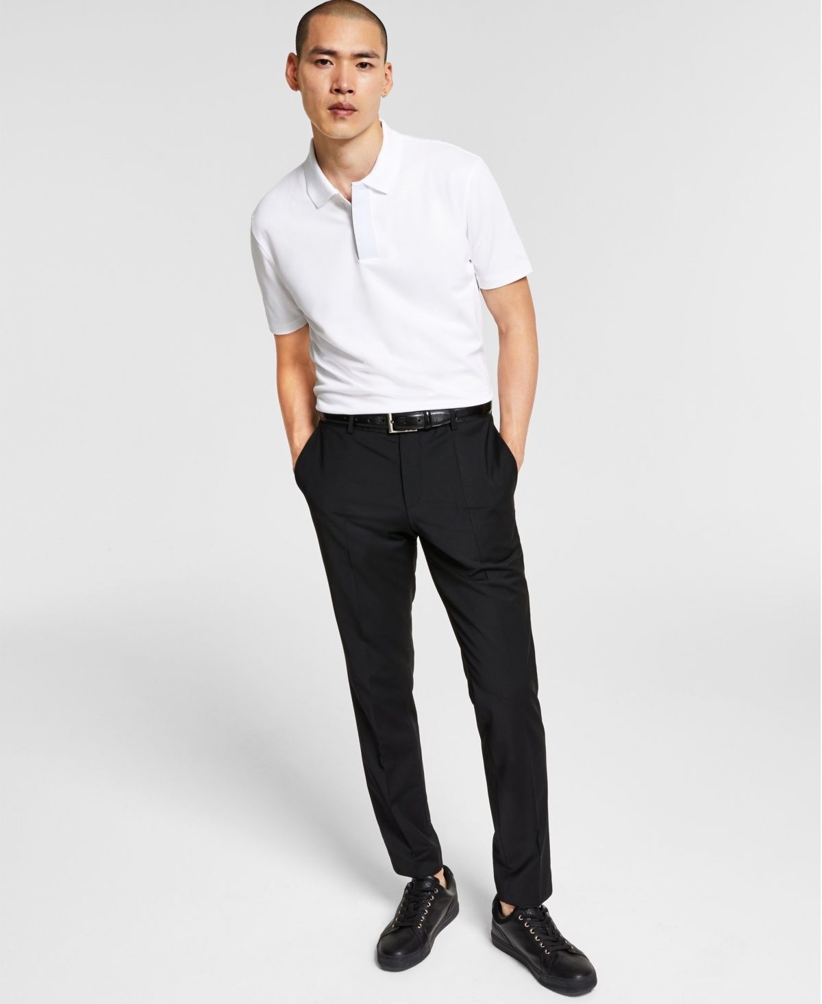 Hugo by Hugo Boss Men&#39;s Slim-Fit Superflex Stretch Solid Suit Pants - Bright Blue