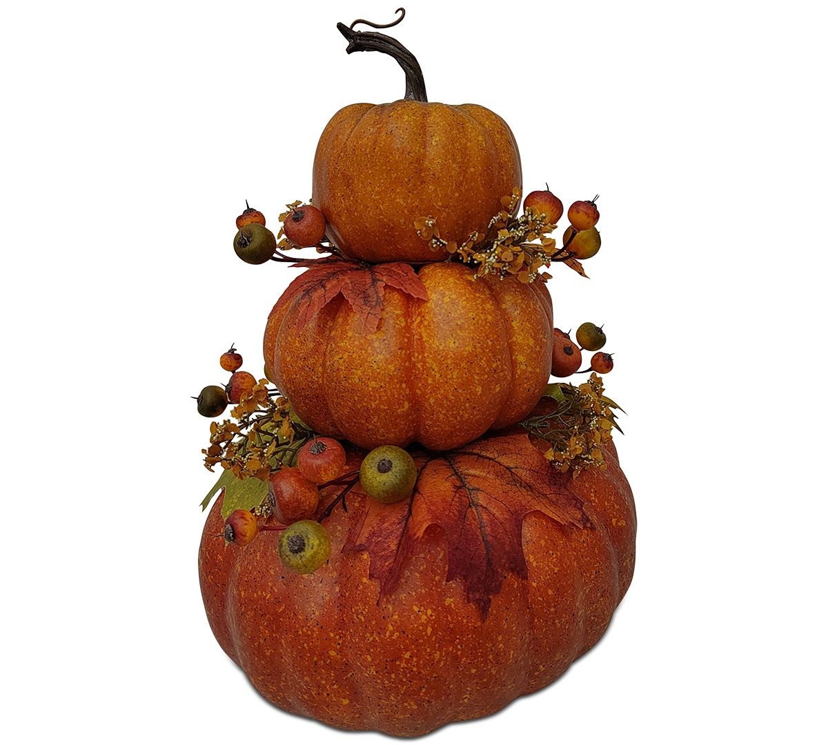 Martha Stewart Collection Stacked Pumpkins Centerpiece,