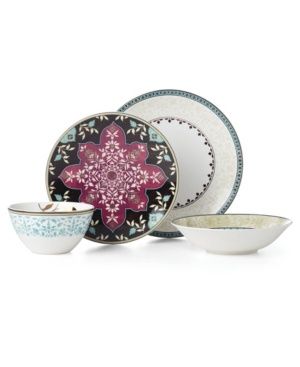 Lenox Global Tapestry Aquamarine 4 Piece Place Setting