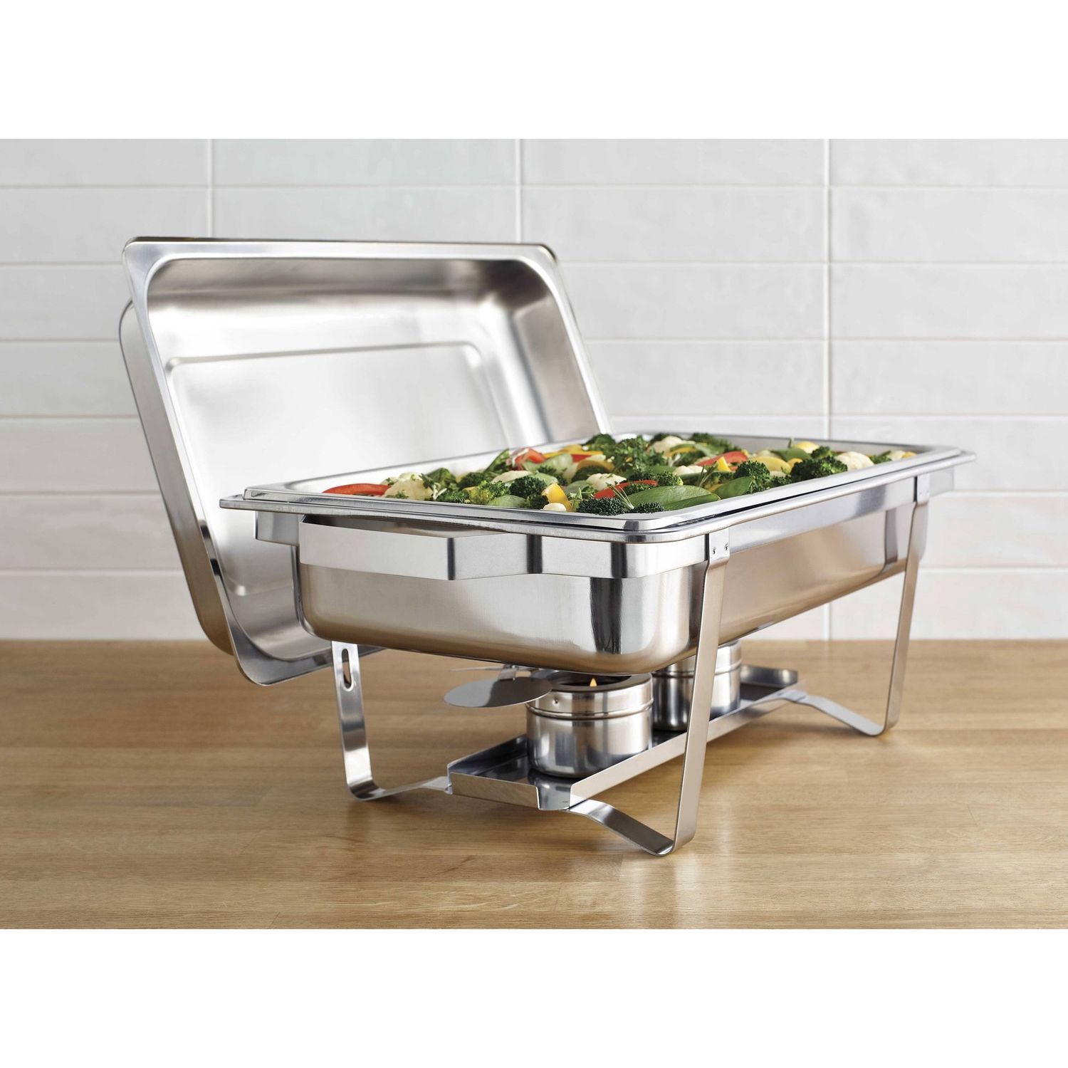 Celebrations by Denmark 9.5 Qt. Stainless Steel Rectangular Chafing Dish - Silver