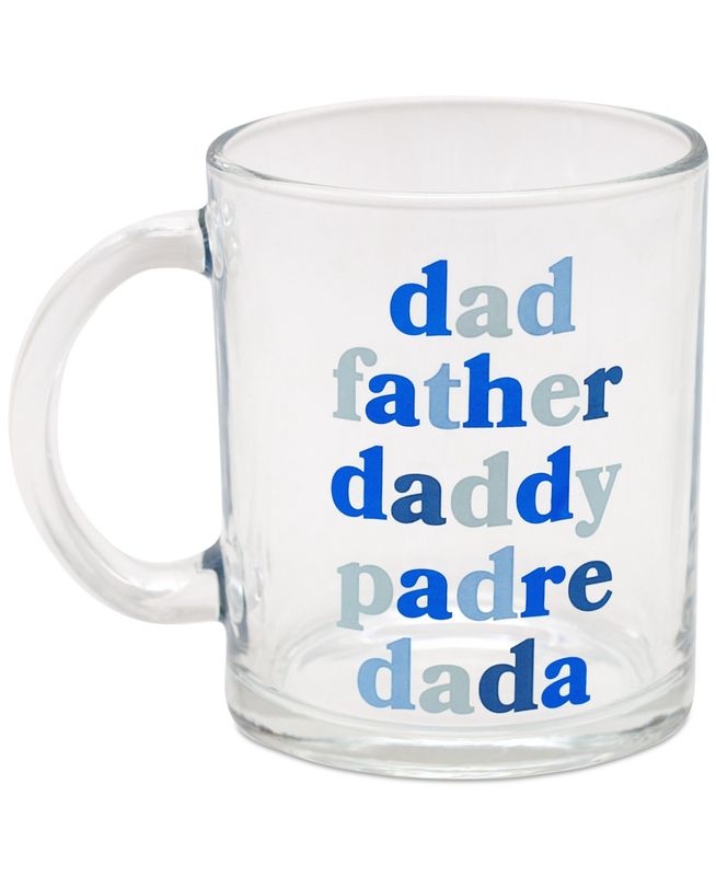 Tmd Holdings Dad, Father, Etc. Colorful Glass Mug,