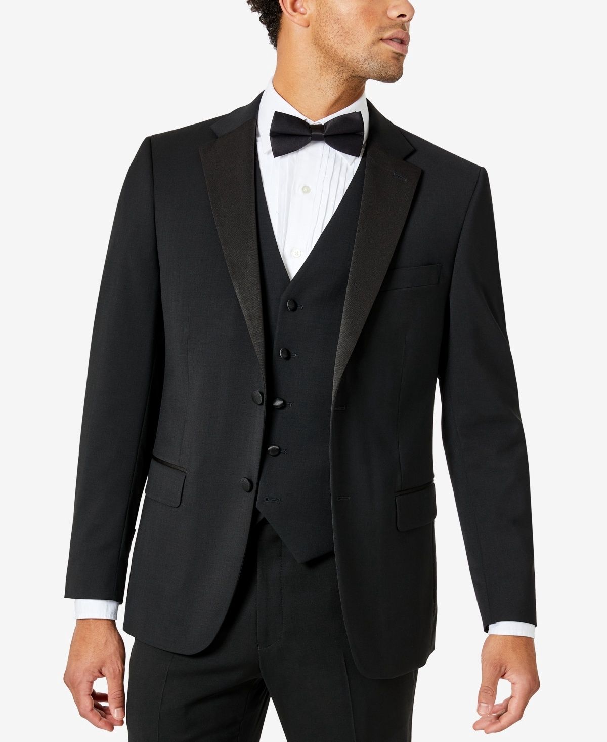Tommy Hilfiger Modern Fit Tuxedo Separate Jacket Formal Black - Size: 39 Regular