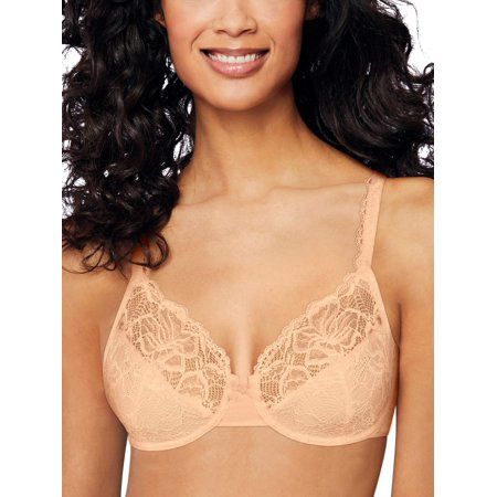 Bali Lace Desire Underwire Bra Champagne Shimmer 34B
