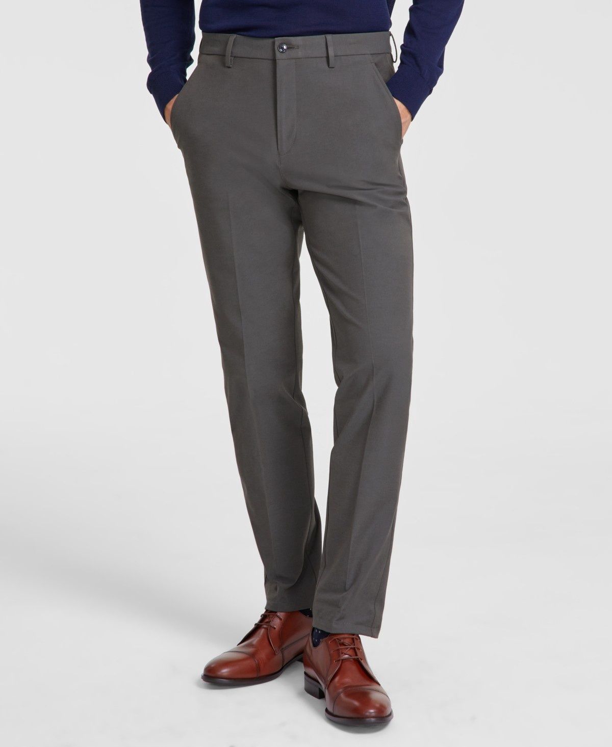 Michael Kors Men&#39;s Classic Fit Performance Dress Pants - Army Green