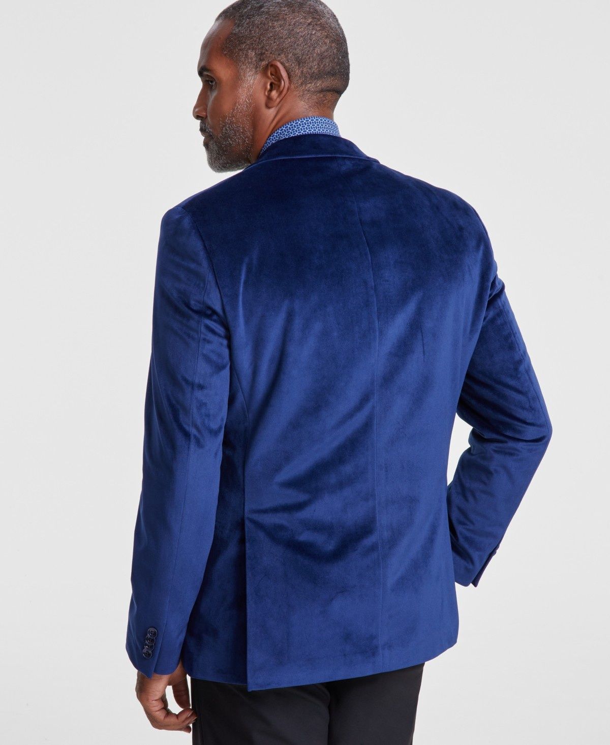 Alfani Men&#39;s Slim-Fit Solid Velvet Sport Coats,  - Navy