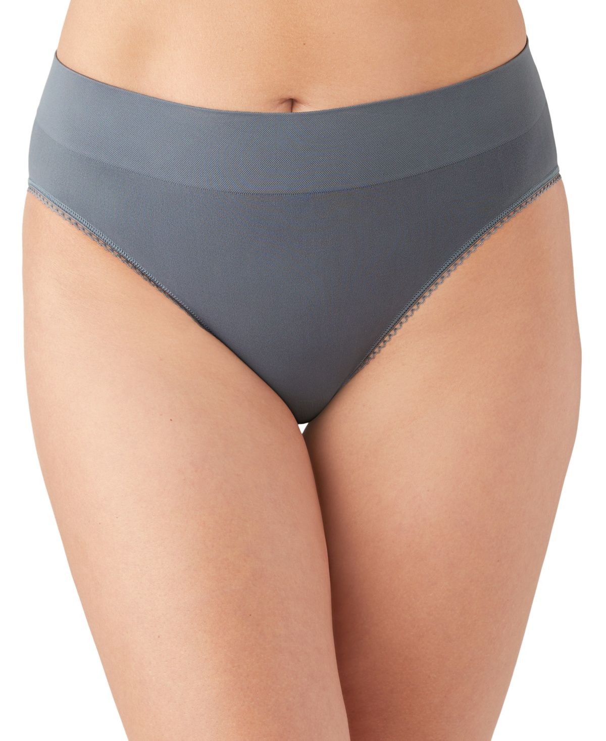 Wacoal Women&#39;s Feeling Flexible Hi-Cut Brief 871332 - Folkstone Gray
