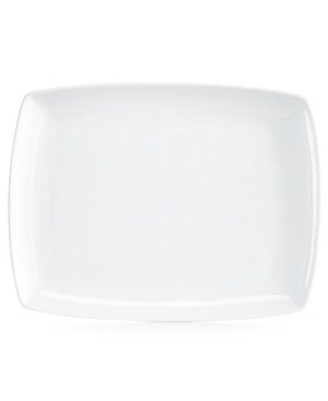 The Cellar Whiteware Collection 12&quot; Soft Rectangular Platter,