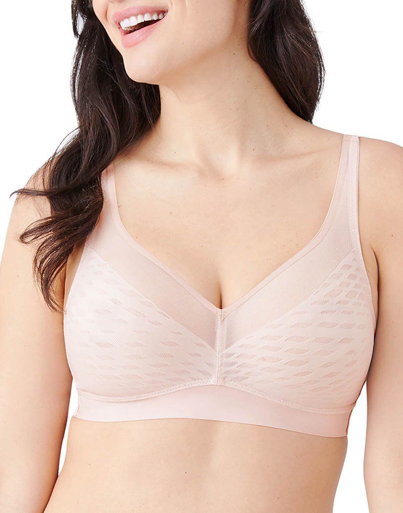 Wacoal Women&#39;s Elevated Allure Wirefree Bra in Beige | Size 38DDD | HerRoom.com