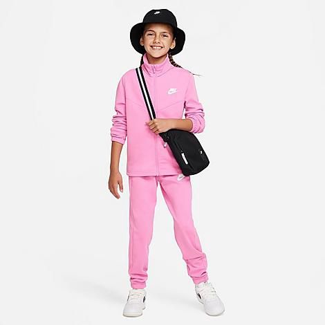 Nike Sportswear Big Kids Tracksuit, 2 Piece Set - Playful Pink/white