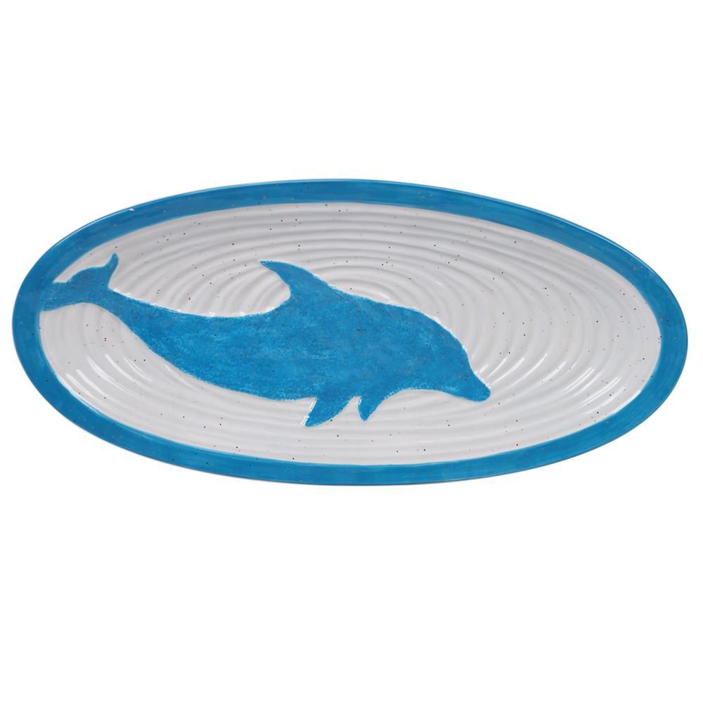 Certified International Natural Coast 15&quot; Fish Platter