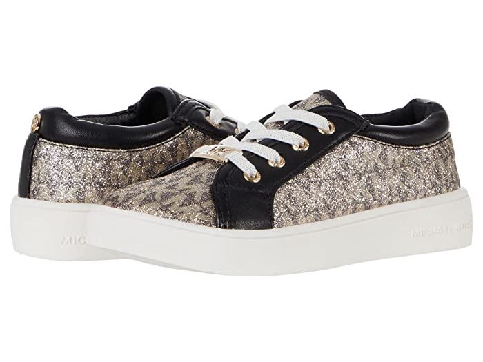 Michael Kors Toddler Girls Jem Miracle Glitter Logo Sneaker - Black/Gold