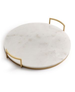 Hotel Collection Marble Tray with Gold-Tone Handles,