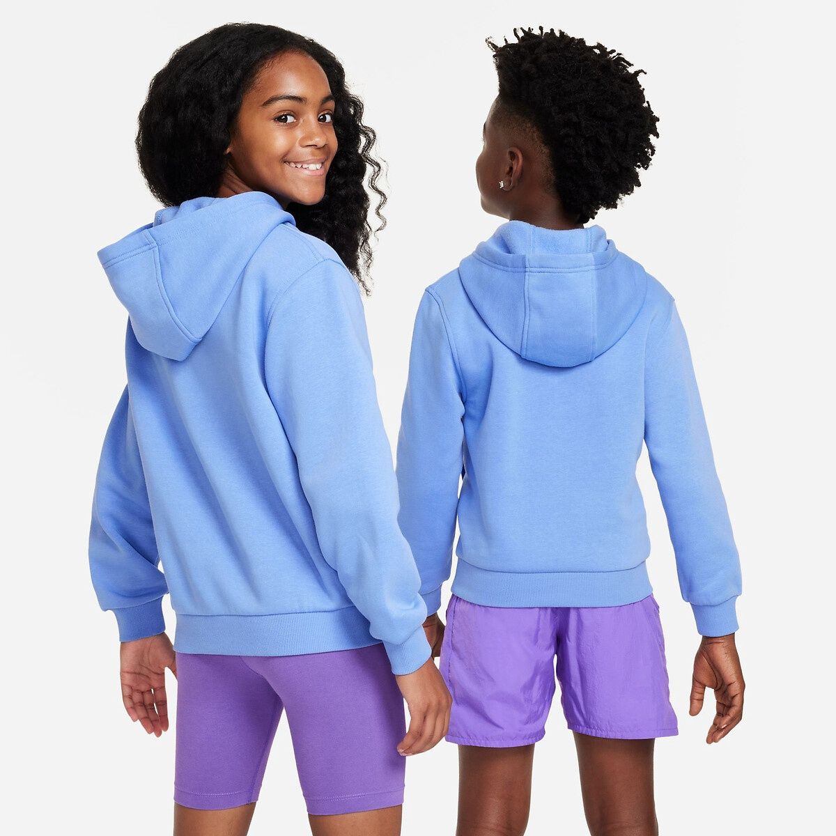 Nike Sportswear Big Kids Club Fleece Pullover Hoodie - Polar/white
