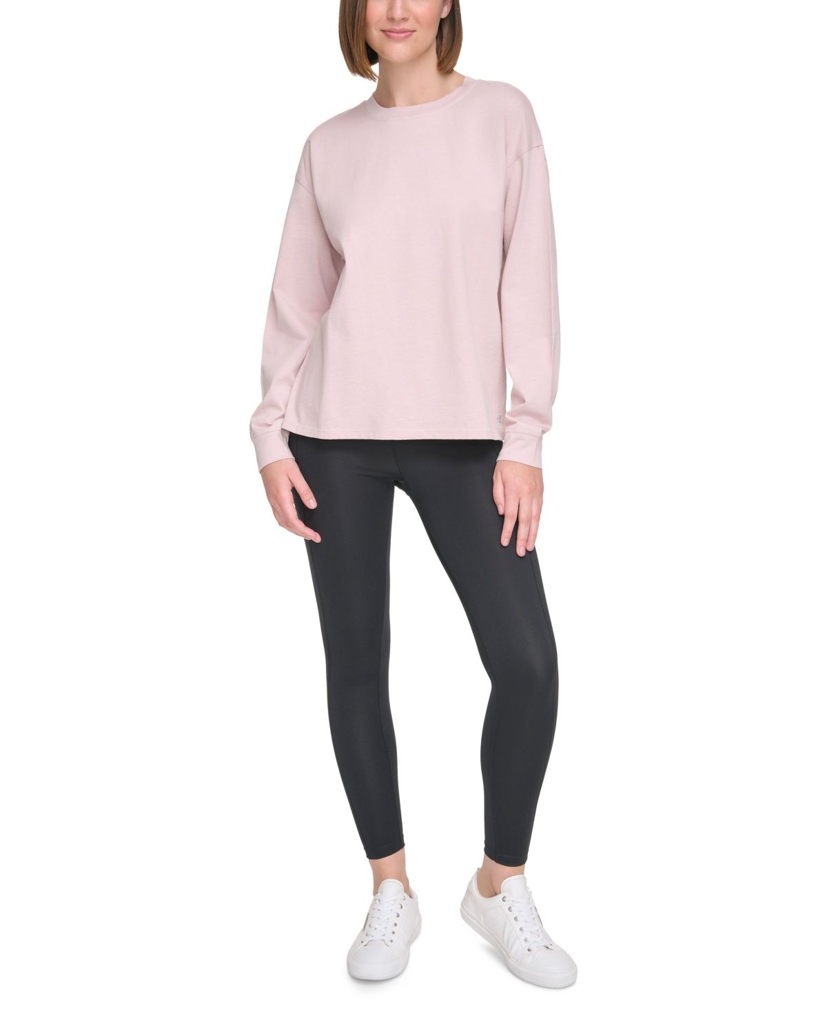 Calvin Klein Performance Women&#39;s Long-Sleeve Crewneck T-Shirt - Secret