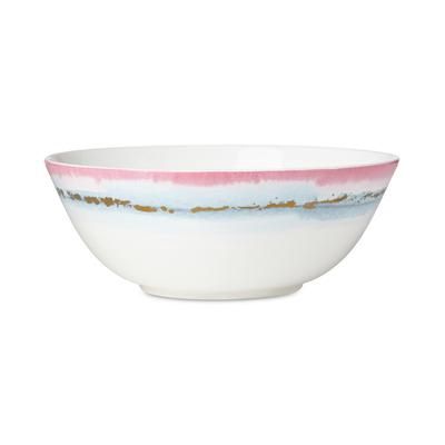 Lenox Watercolor Horizons Serving Bowl, 2.85 lbs, Taupe/Gray