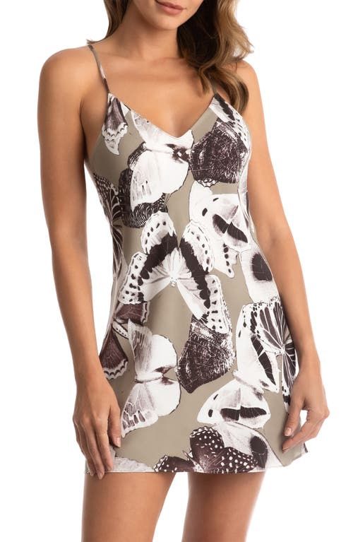 Midnight Bakery Queen Flights Butterfly Chemise in Olive at Nordstrom, Size Medium