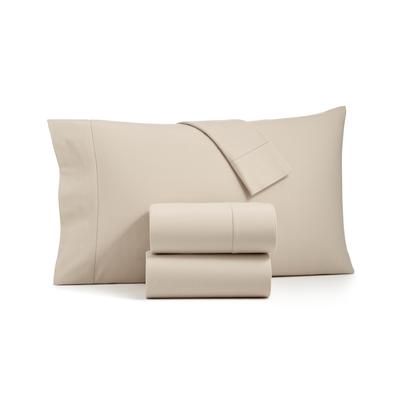 Charter Club Sleep Luxe Solid Cotton Flannel 4-Pc. Sheet Set, Queen, - Linen