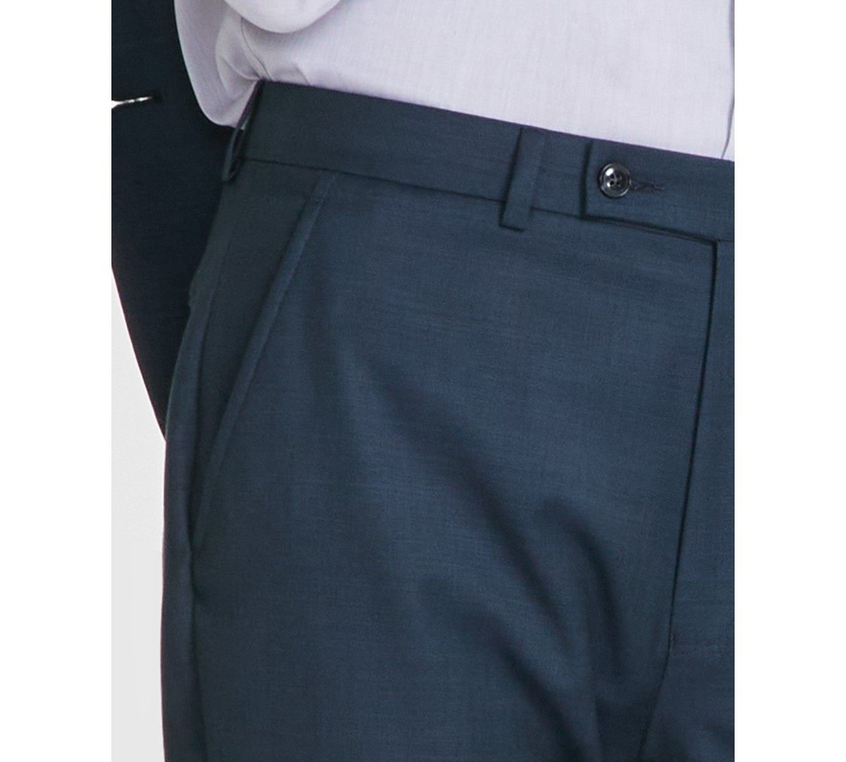 Calvin Klein Men&#39;s Slim-Fit Wool-Blend Stretch Suit Separate Pants - Green
