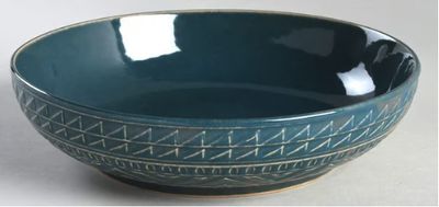 Certified International Aztec Teal 9&quot; Soup/Pasta Bowl
