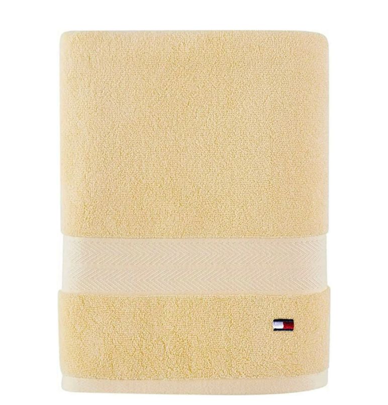 Tommy Hilfiger YELLOW Modern American Solid Bath Towel Bedding US 30*54 INCHES