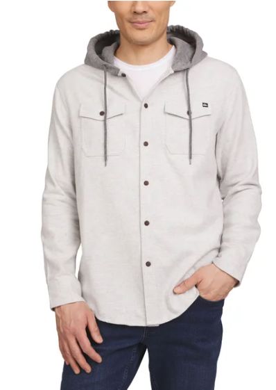 Quiksilver Men&#39;s Hooded Flannel